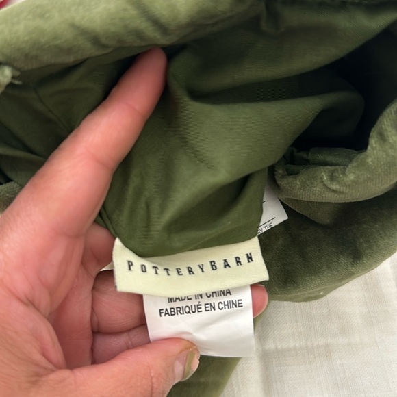 Pottery Barn 2010 Lined Poinsettia Birds Velvet Christmas Stockings - Picture 3 of 8